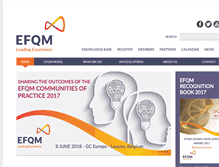 Tablet Screenshot of efqm.org